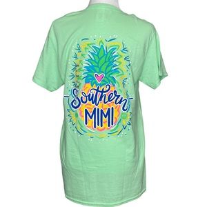 NWT Girlie Girl Originals Southern ‘Mimi’ Grandma Nana Mint Cotton Tee TShirt